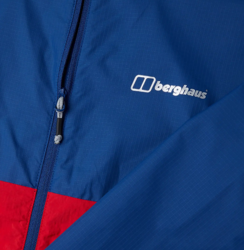 Berghaus Corbeck Windproof Jacket in Blue/Red-2